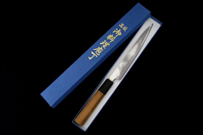 高鳳　銀三　鎌形薄刃包丁　8寸 高鳳 銀三 鎌形薄刃包丁 8寸 高鳳】薄刃包丁 八角柄刃