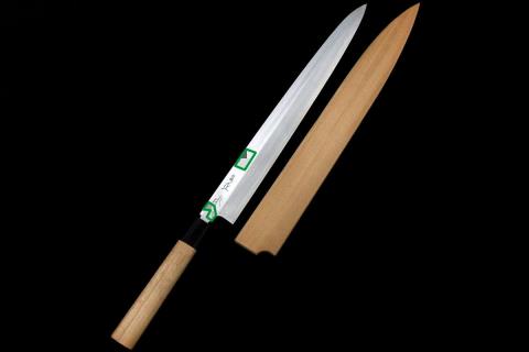 鎌型薄刃　包丁　　堺正久別誂　サヤ付き 鎌型薄刃包丁堺正久別誂サヤ付き