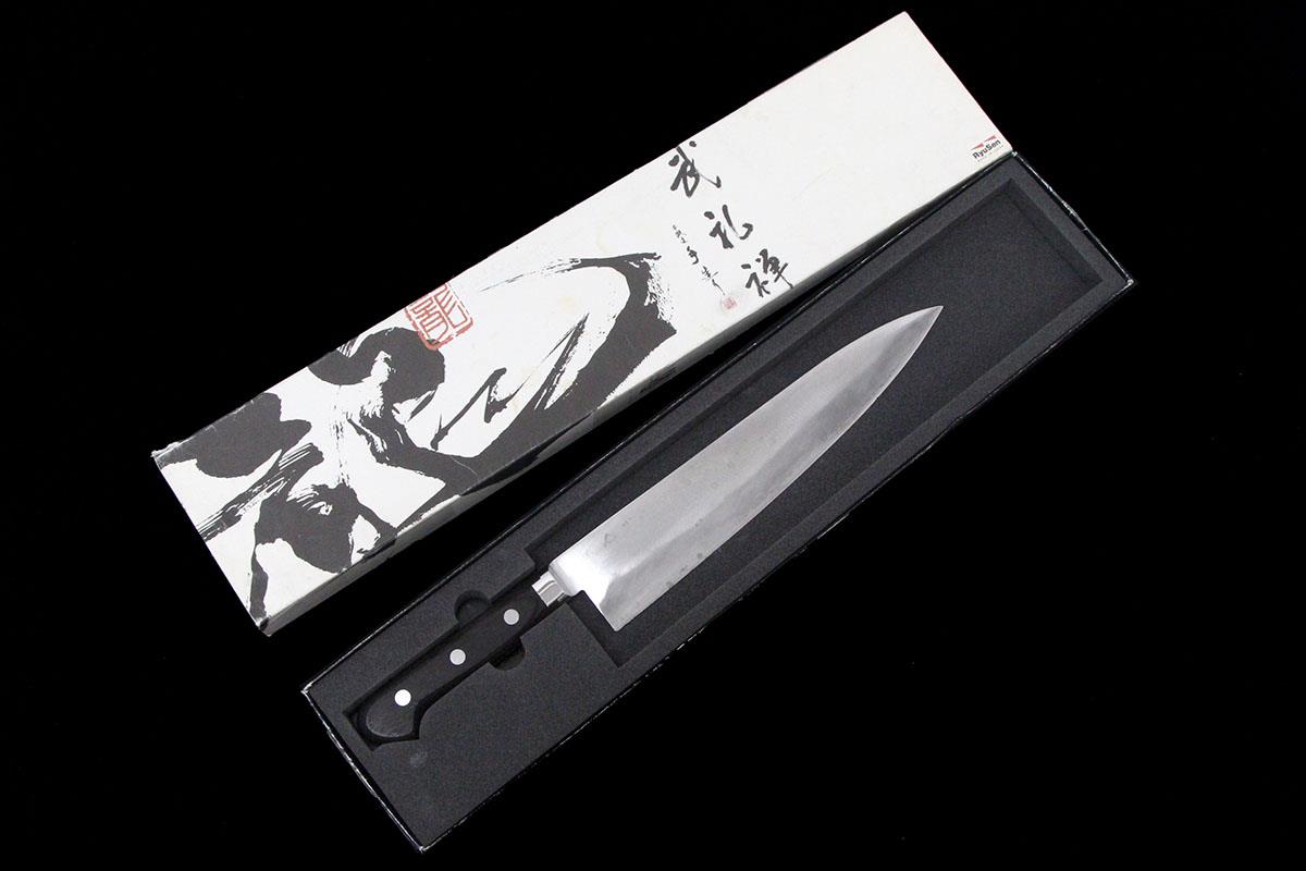 牛刀 洋包丁 270mm スーパーゴールドII 武礼禅 龍 No.102 鍔付き