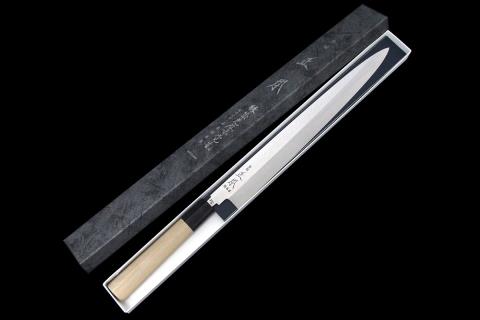 子の日 楓本焼 柳 330mm 平鏡面・黒壇柄 楓本焼 切付柳 – 子の日 nenohi