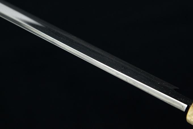 柳刃包丁 尺一 水焼 本焼 両面富士刃紋 平鏡面 変わり水牛紫檀八角柄