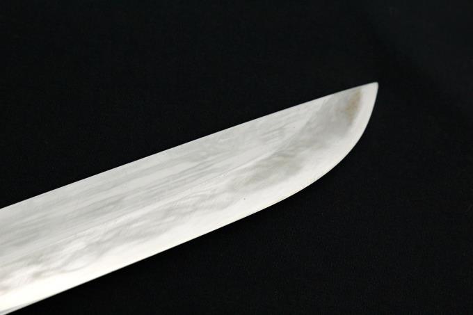 越後三条 前田製作所 山鉈(剣鉈) 両刃本革鞘付き 刃渡り約300mm