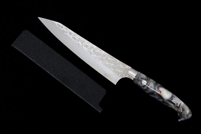 閃光 ペティナイフ 洋包丁 150mm ステンレス R2 SG2 鎚目 ツバ付