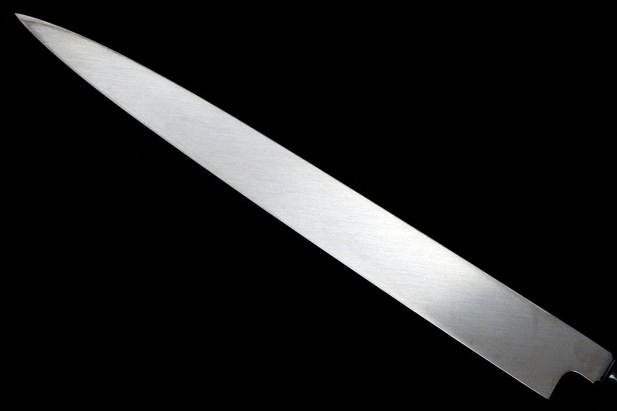 柳刃包丁 尺 本焼 粉鉄 鏡面 鞘・外箱付 λA4795-2L3A | 康之 柳刃包丁 尺 本焼 粉鉄 鏡面 鞘・外箱付 λA4795-2L3A | 康之