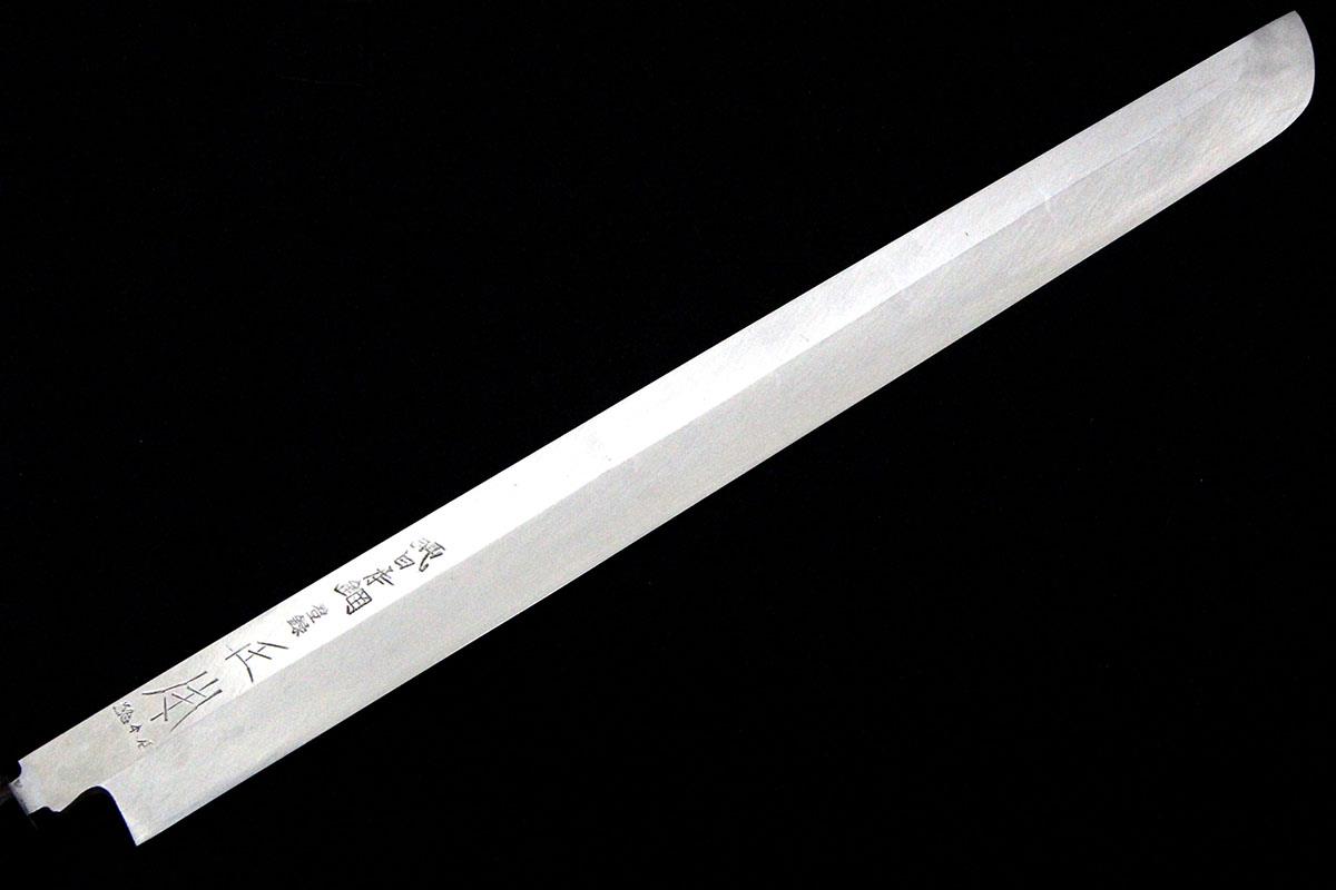 先丸蛸引包丁 本焼 尺一 純日本鋼 朴柄 黒塗鞘付 KN02-A8470-2L3B