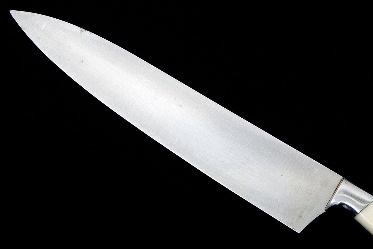 有次】刺身包丁 刃渡25.7㎝ 全長41㎝ 峰厚4㎜ ※
