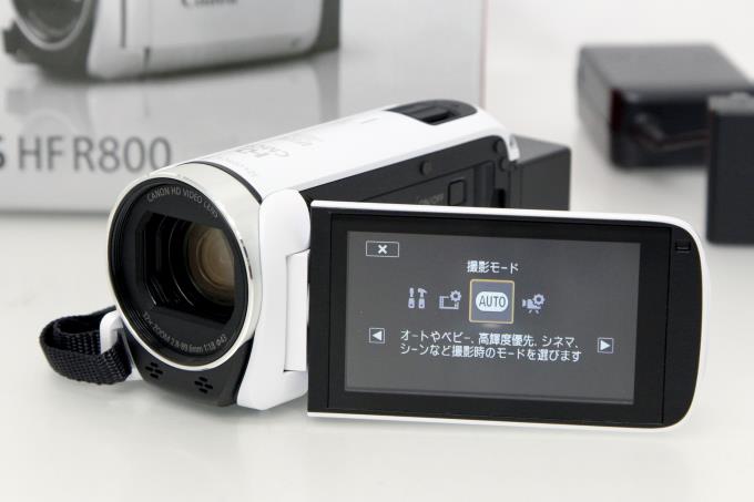 iVIS HF R800 デジタルビデオカメラ ホワイト 2017年製 純正予備 ...