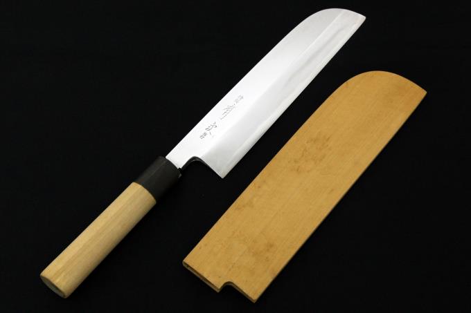 京都 有次 上 鎌形 薄刃包丁 8寸 鞘つき