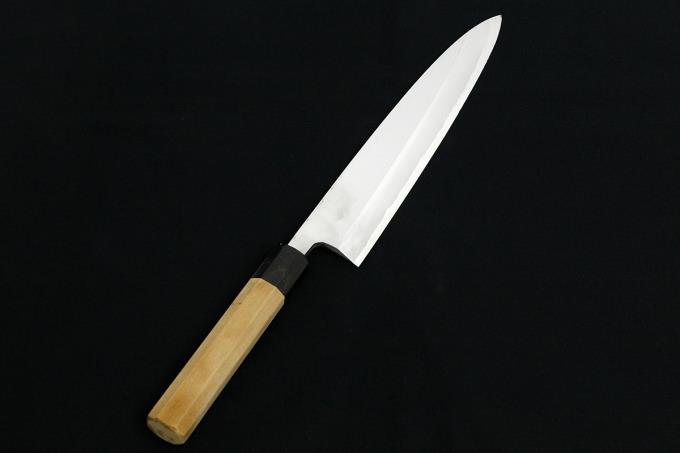 身卸出刃包丁 八寸 246mm パウダースチール 水牛朴八角柄 O582-2E1A