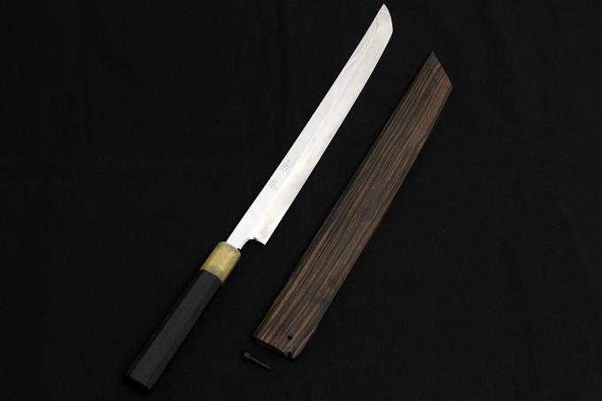 【新品未使用】酔心 白一鋼水本焼(全鏡面) 先丸 尺 300mm【特注品】 新品未使用】酔心 白一鋼水本焼(全鏡面) 先丸 尺