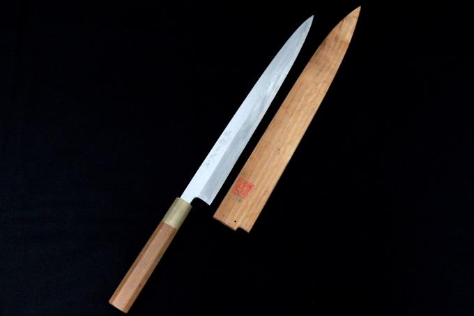鐵剱良政作 本鍛錬 柳刃包丁 鐵剱良政作 本鍛錬 柳