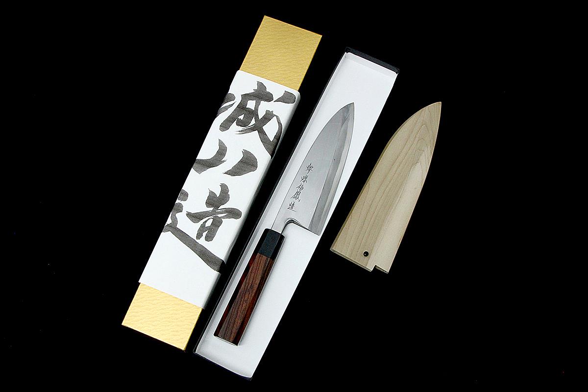 出刃包丁鏡面黒檀6寸