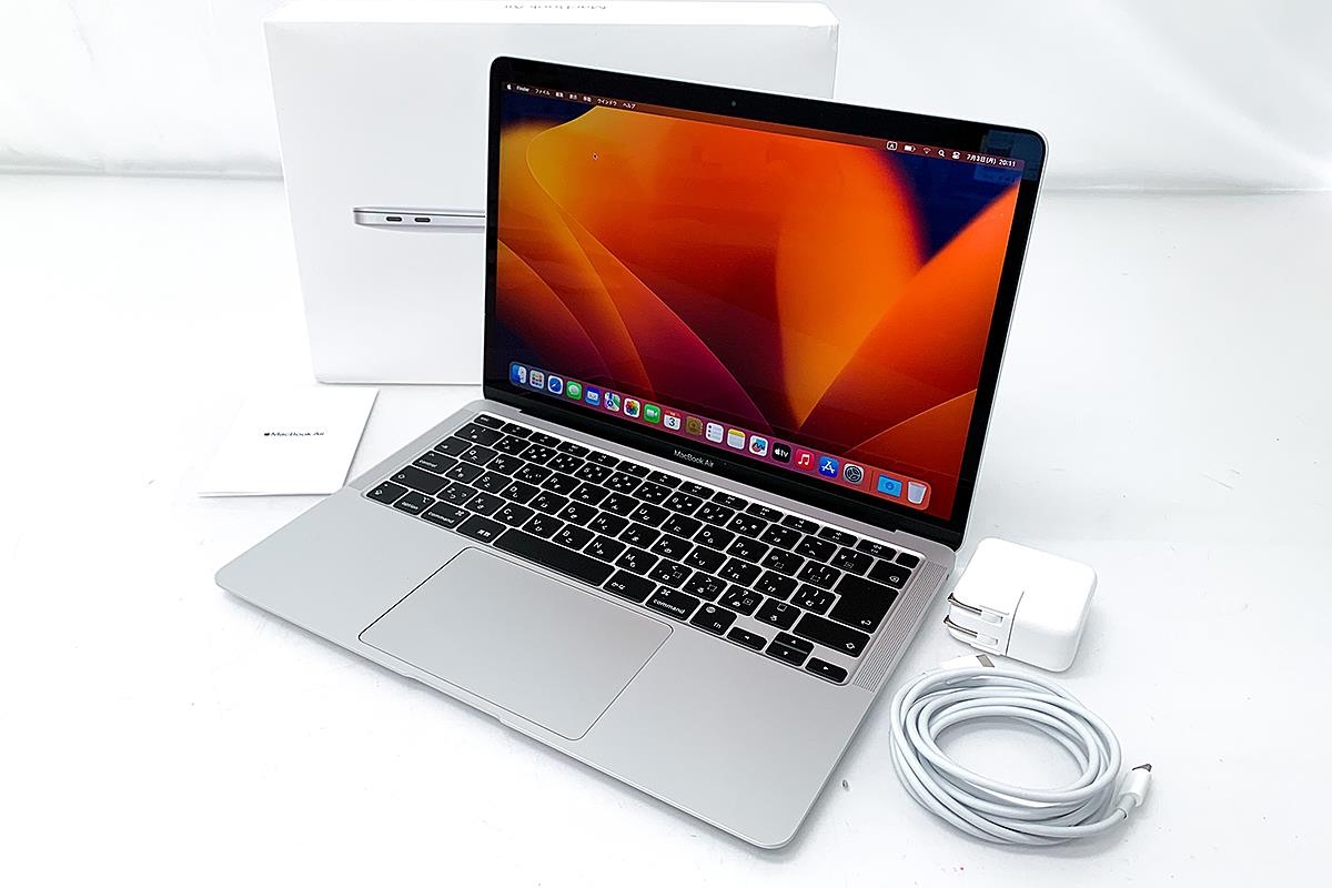 MacBook Air 13.3インチ MGN93JA シルバー M1チップ 8C CPU・7C GPU