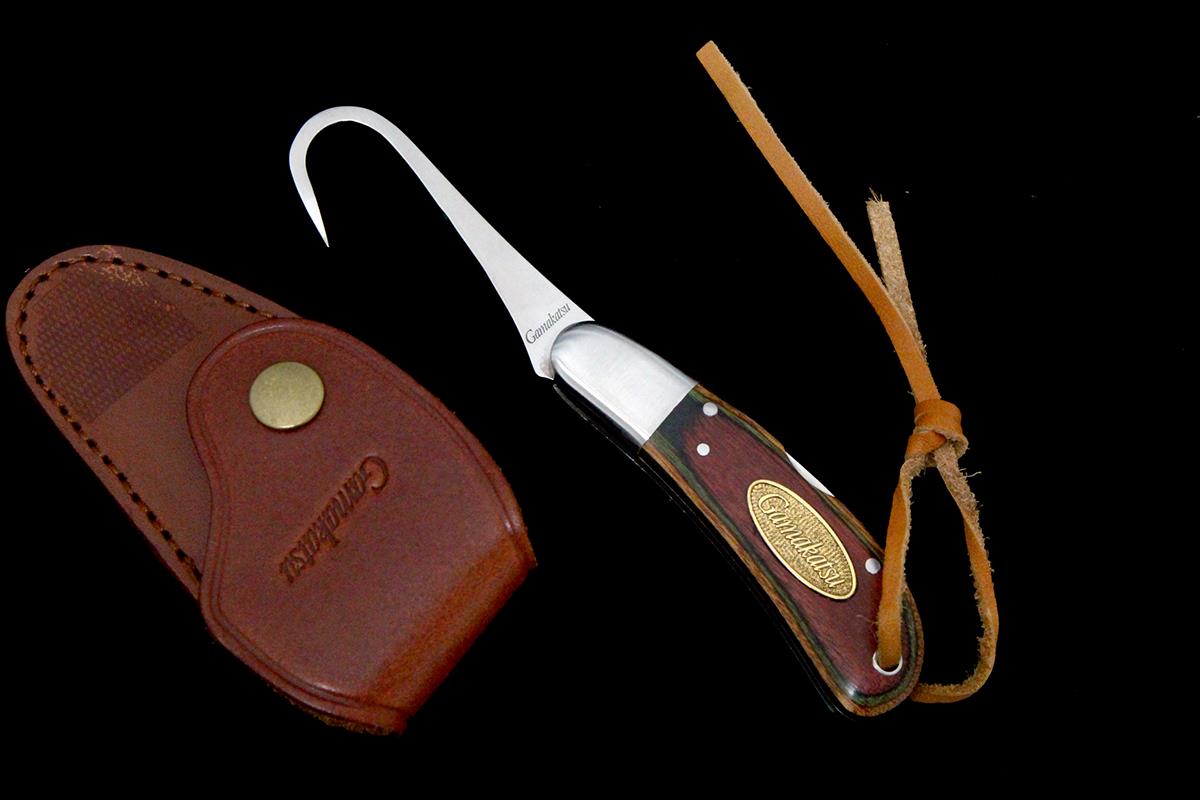 未使用品｜Gamakatsu ギャフ ステンレス レザーシース付 λA6550-2L2D ギャフ ステンレス レザーシース付 λA6550-2L2D | Gamakatsu
