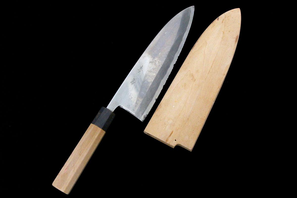 出刃包丁 高鳳 霞 7寸の通販 黒檀柄 朴柄 7寸 堺打刃物 和包丁 叩き 