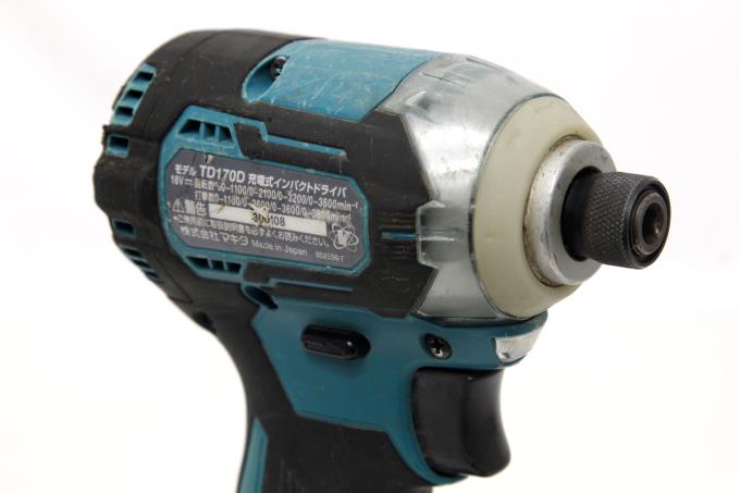 TD170DZ 青 充電式インパクトドライバ バッテリー2個(14.4V 3.0