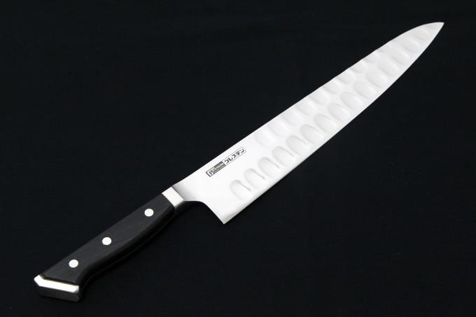 牛刀 27cm Tタイプ 727TK グレステン鋼 ツバ付ハンドル 包丁 箱付
