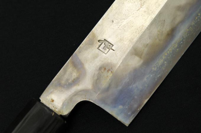 薄刃包丁 七寸 霞 水牛朴栗型柄 【O373】 | ミソノ | 包丁-アキバ流通