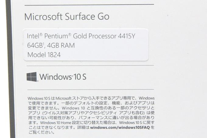 MHN-00014 Surface Go タブレットPC シルバー 【E157