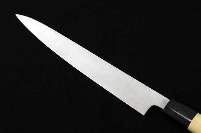 和ペティ 210mm モリブデン鋼 水牛朴栗型柄 白鞘・箱付 【O734
