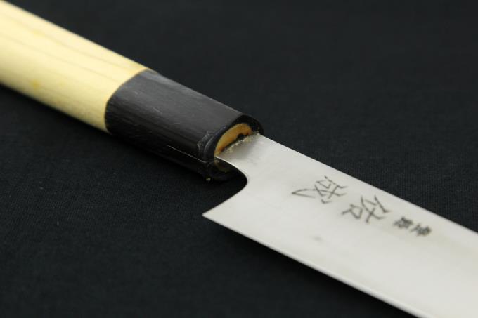 和ペティ 210mm モリブデン鋼 水牛朴栗型柄 白鞘・箱付 【O734