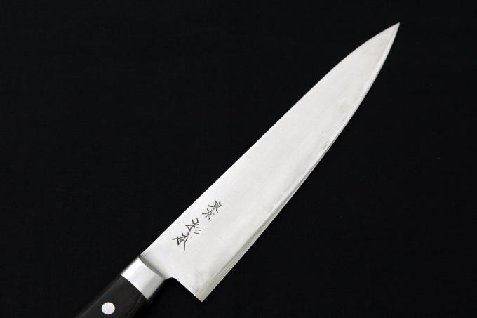 牛刀 210mm CM鋼 ステンレス ツバ付ハンドル CM2121 カバー付 【O855