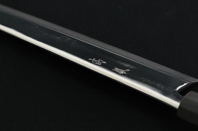 鈴木様オーダー品　兵六玉　２枚 鈴木商事 鱧切包丁 尺 306mm 霞 極上 白鋼 水牛黒檀八角柄 白鞘