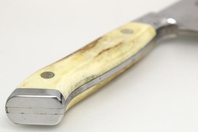 特注 nenox 洋出刃包丁 240mm ハイカーボン特殊鋼 ツバ付