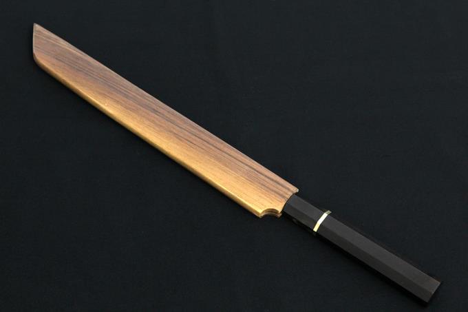 先丸蛸引包丁 九寸半 285mm 9Cr14MoV鋼 ステンレス 水牛白銅 ダンボク