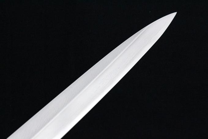 柳刃包丁 尺 霞 銀三鋼 水牛朴栗型柄 GS0430 白鞘・箱付 O711