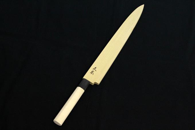 銀三 勘所切付柳刃包丁 300㎜ 尺0寸 銀三 切
