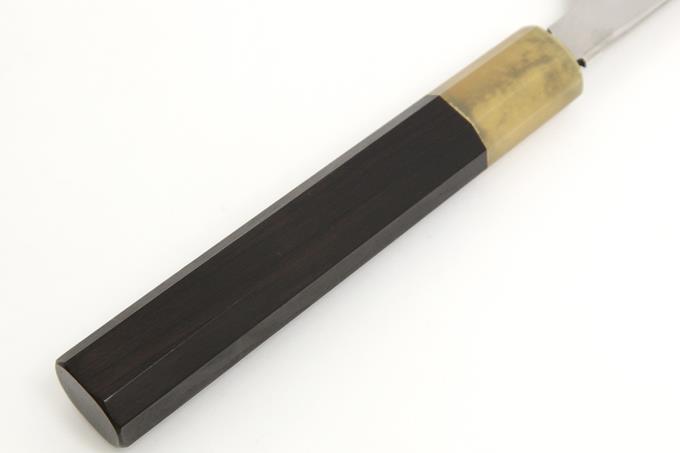 十四台　本丸　1.8 鈴木商事 先丸蛸引包丁 尺一 340mm 本焼 ステン系 平鏡面 水牛