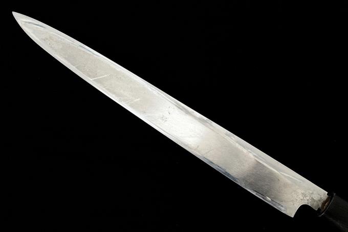 特製 柳刃包丁 尺 霞 白二鋼 水牛朴柄 名入 λA3183-2L1B | 有次 | 包丁