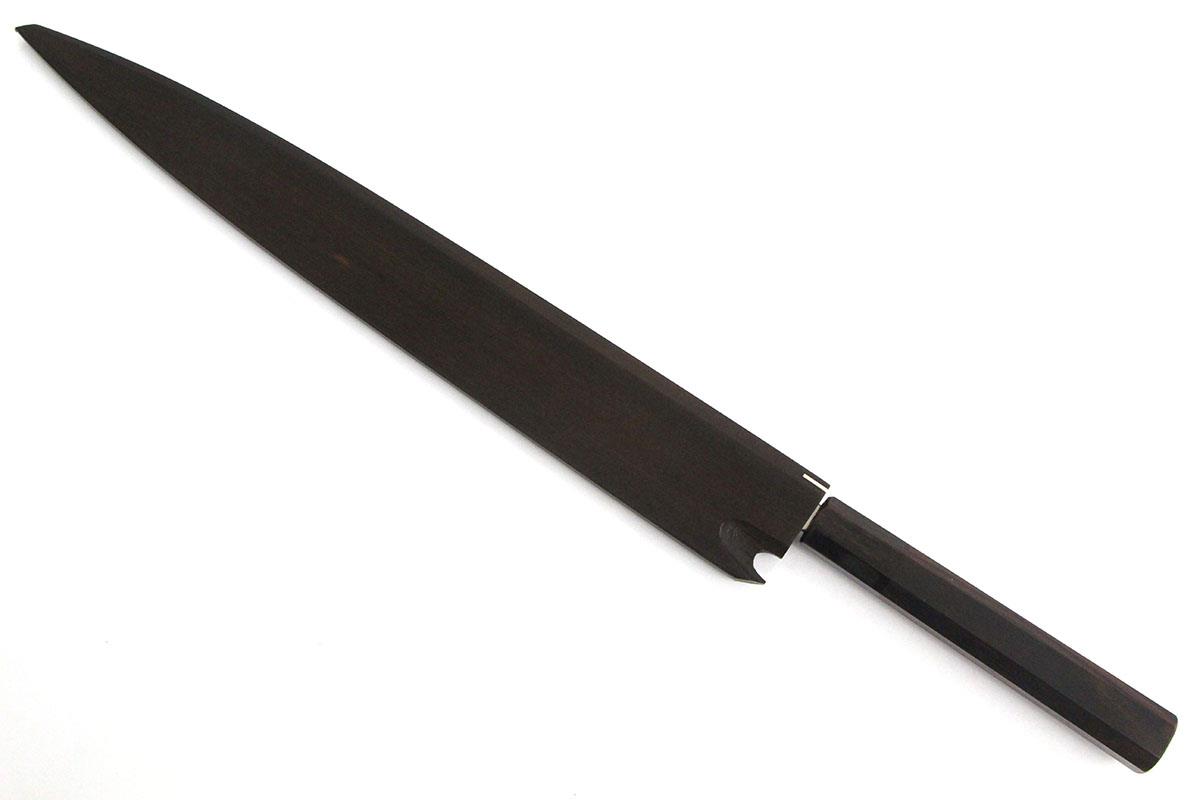 一鉄 柳刃包丁 尺一 本焼 青鋼 水鏡研 鏡面 鞘・箱付 λA4202-2L3A | 子