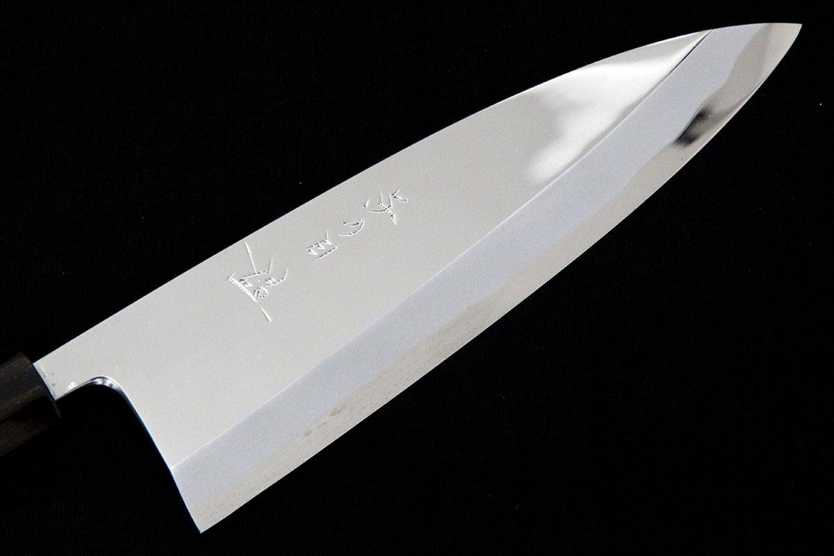 厚口薄刃、8寸鏡面、青鋼