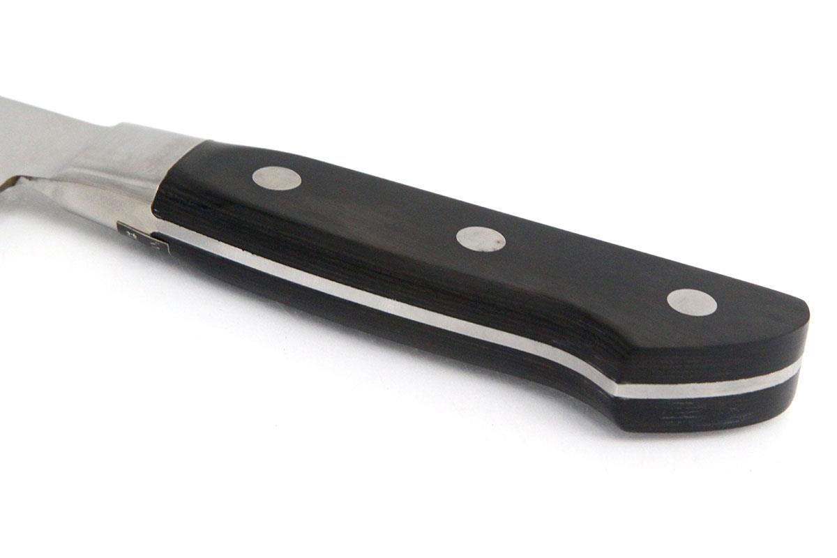 01530 包丁　薄刃　保勝　津軽打刃物　墨流し　地肌有り　箱付　未使用品 01530 包丁 薄刃 保勝 津軽打刃物 墨流し 地肌有り 箱付 未使用品