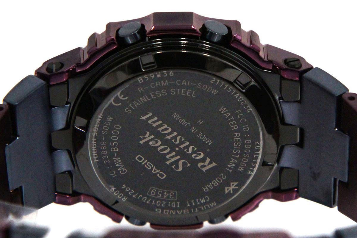 G-SHOCK GMW-B5000PB-6JF 腕時計 パープルIP 電波ソーラー Bluetooth