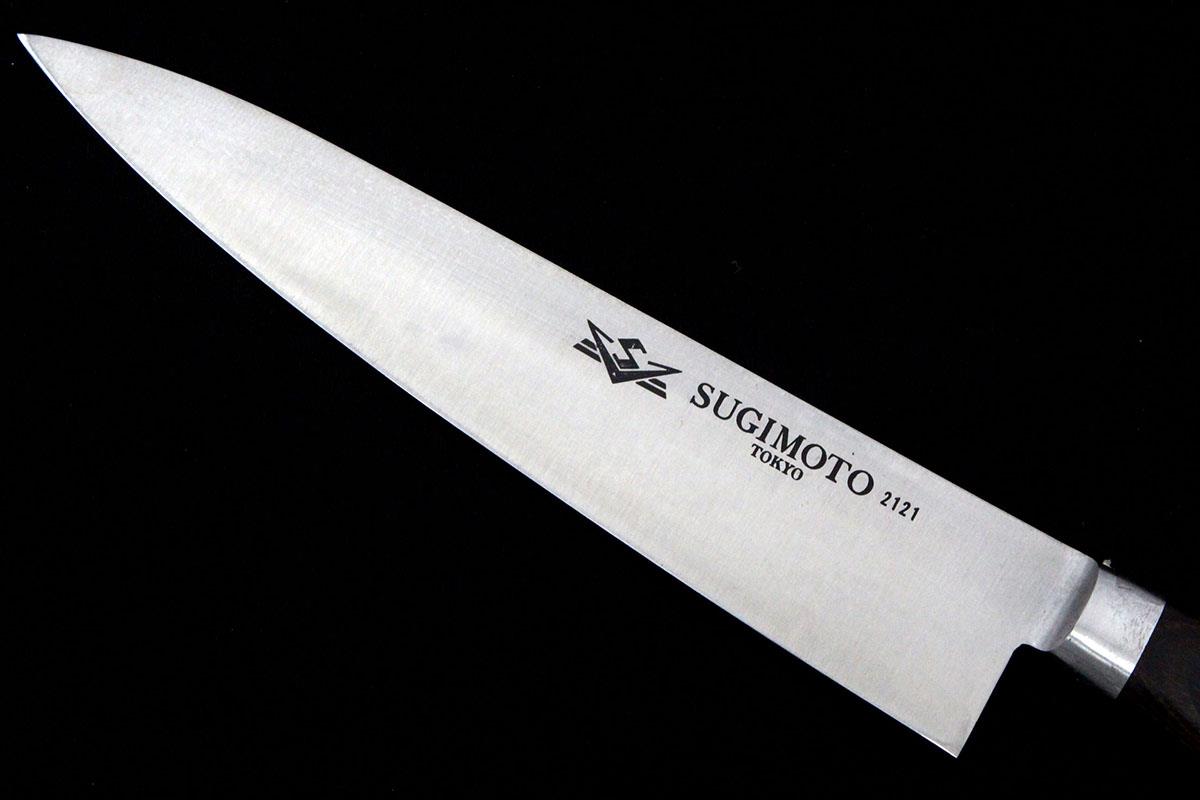 東京　杉本　SUGIMOTO 　牛刀包丁 木製ケース付き　名入 楽天市場】杉本 牛刀 (洋包丁) 24センチ 炭素鋼 日本製