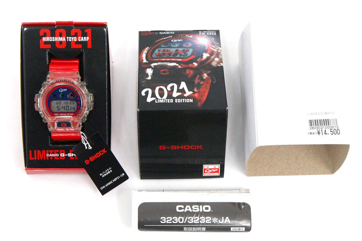 リアル G-SHOCK 広島東洋カープ2021 クォーツ腕時計 DW-6900CARP21-1JR 時計