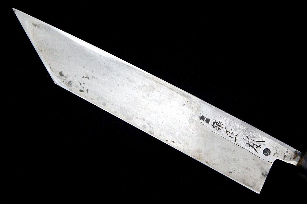 鰻裂包丁 江戸裂き 六寸半 霞 朴柄 名入 λA5672-2L1A | 築地正本 