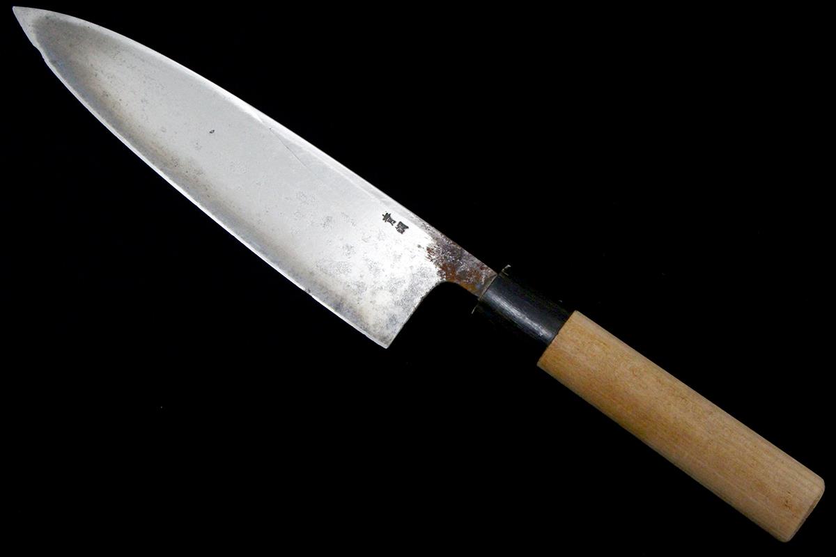 小出刃包丁 鯵切 昭宇 焦げ臭 刃長約108㎜ 峰厚 小出刃包丁 鯵切 昭宇 焦げ臭 刃長約108㎜ 峰厚