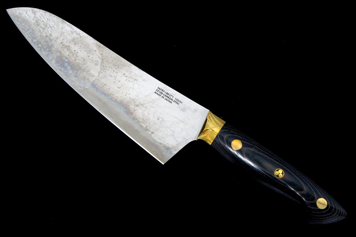 Bob Kramer 三徳包丁 180mm カーボン 箱付 λA6778-2L2C