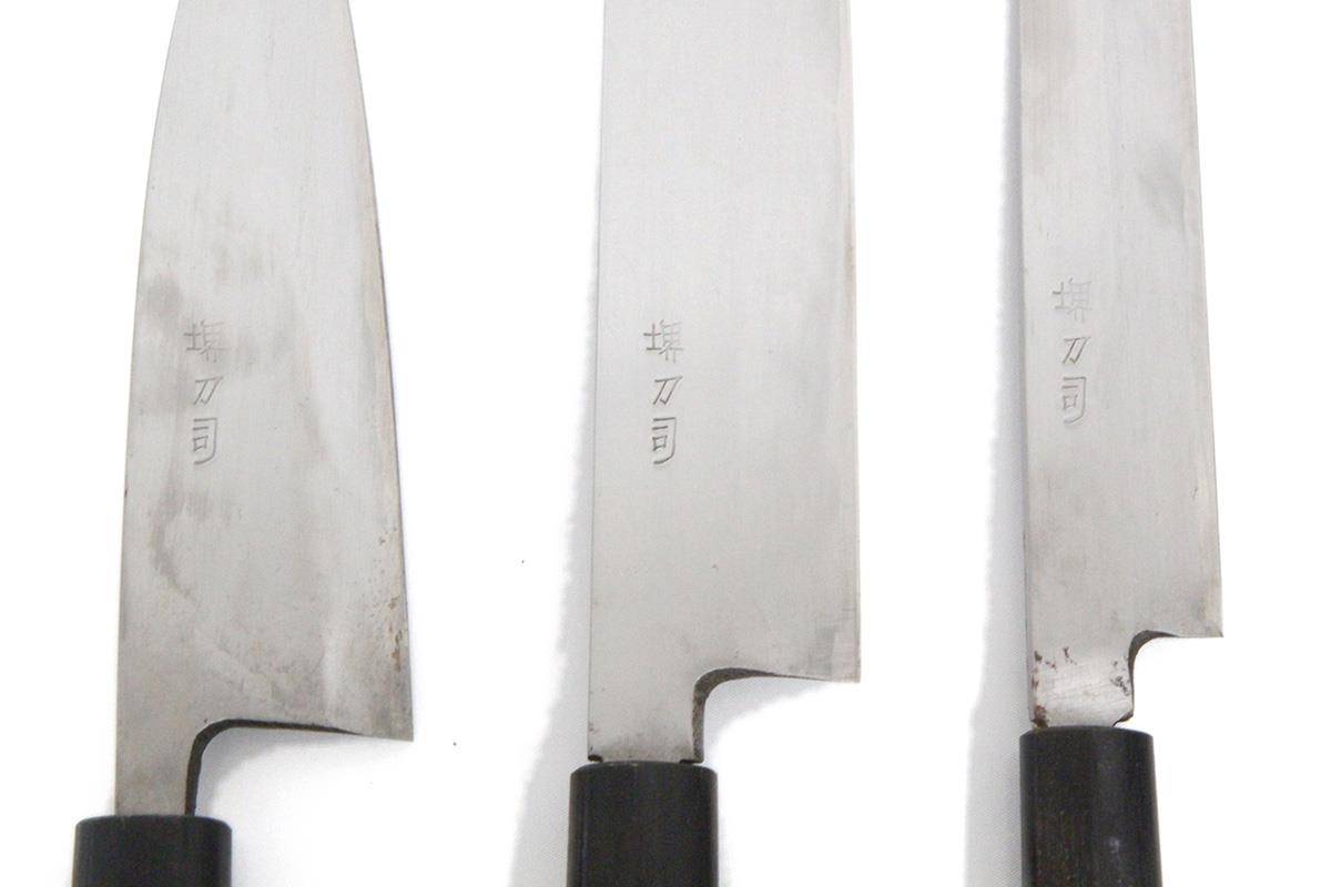 調理師専門学校包丁5本セットケース付き （横浜調理師専門学校 柳刃  