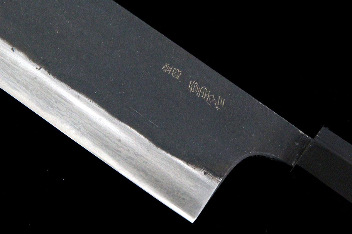 重房作 菜切包丁 五寸半 黒打 桐箱付 KN02-A7842-2L4 | 木屋