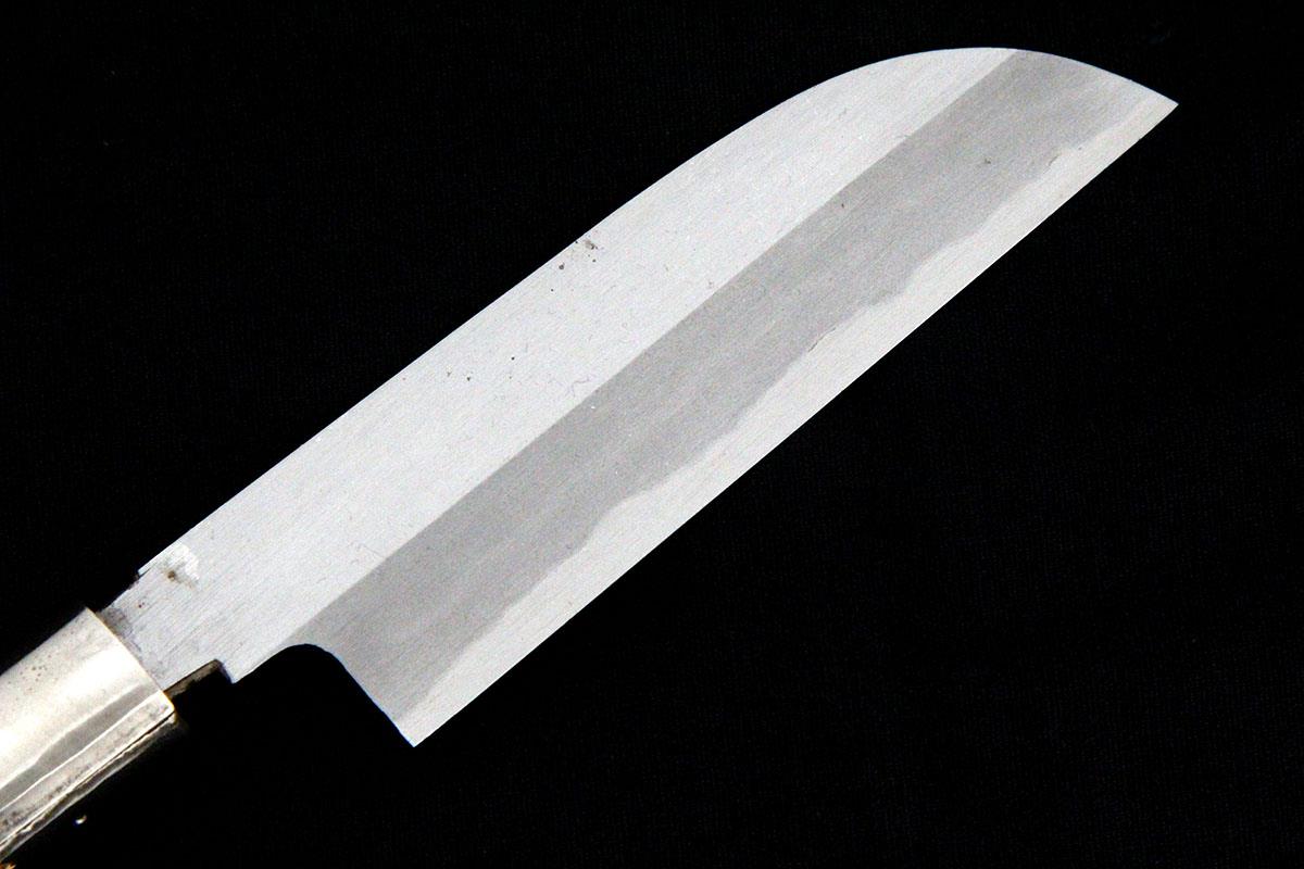 鎌型むきもの包丁 霞 三寸半 口金 朴柄 KN02-A8538-2L1B | 正本