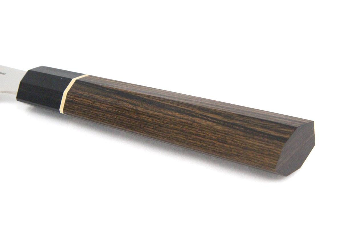 切付包丁 牛刀 210mm 両刃 ダマスカス鋼 瑞雲 特製 積層強化木柄 桐箱