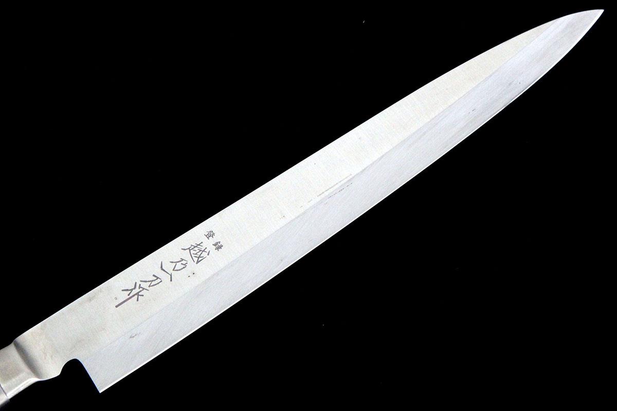 柳刃包丁 八寸 モリブデン鋼 ステンレス柄 箱付 KN02-A9325-2L2A