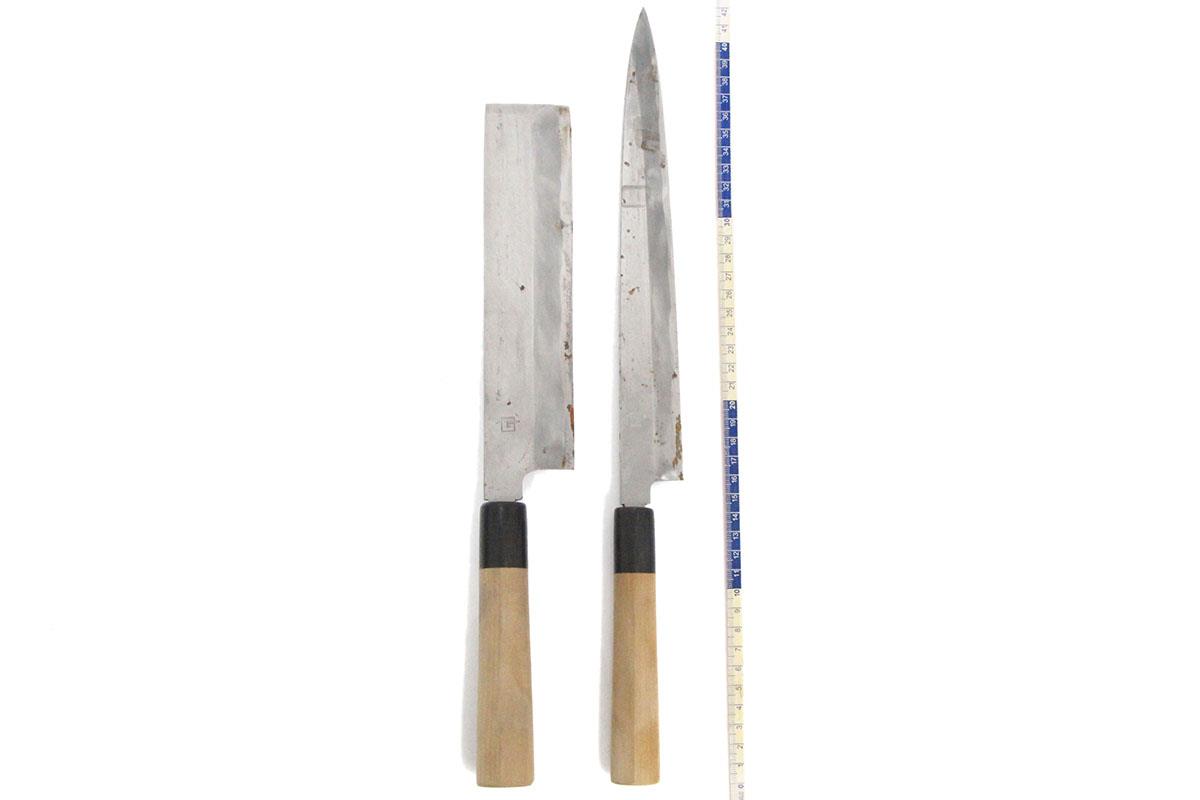 包丁5本セット (柳刃 薄刃 筋引 骨スキ 中華) ケース付 KN02-A10061 