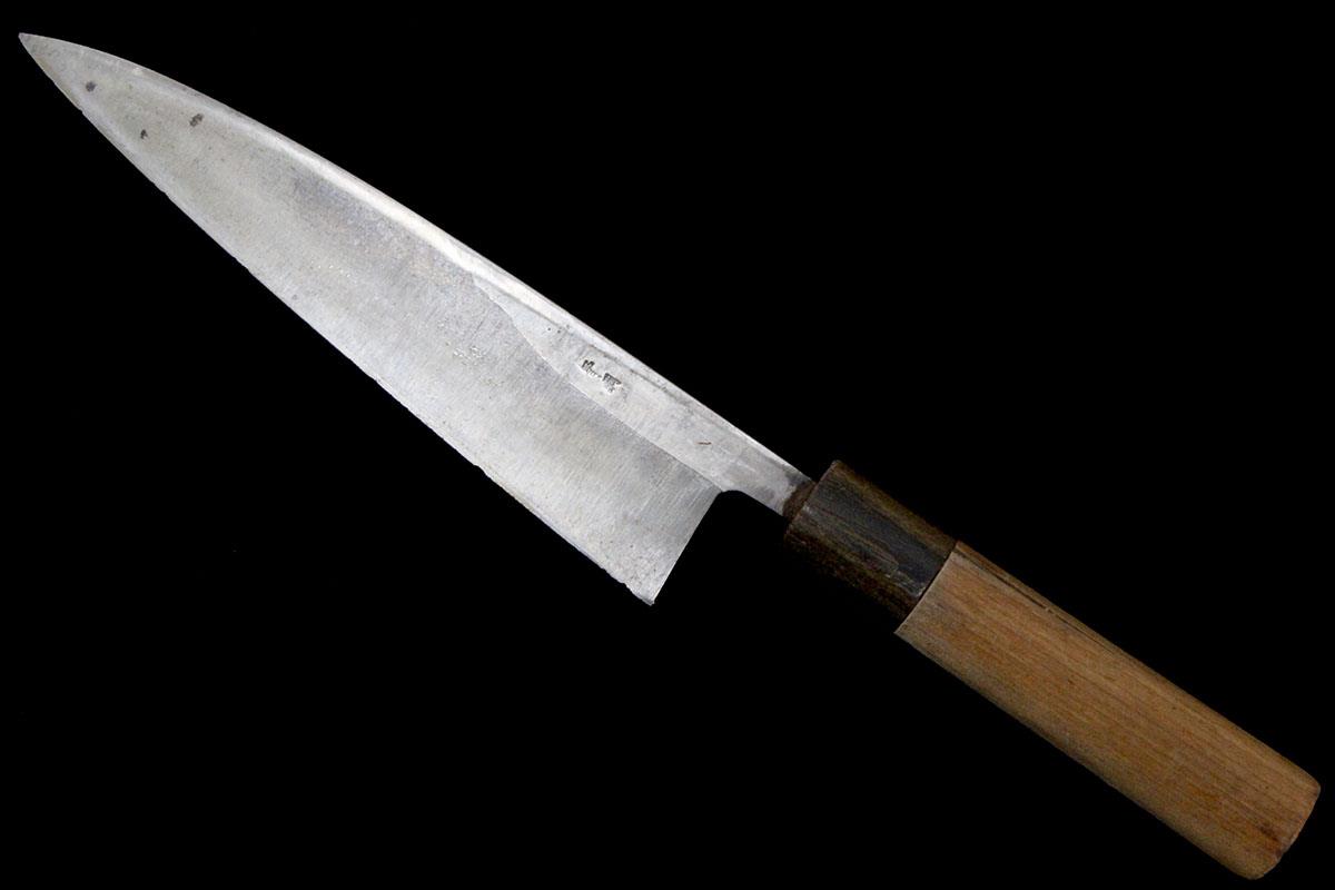 出刃包丁 霞 七寸 青鋼 特製 別打 朴柄 KN02-A10234-2L1C | 有次