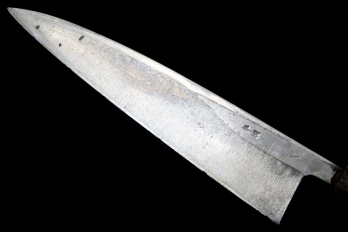 出刃包丁 霞 七寸 青鋼 特製 別打 朴柄 KN02-A10234-2L1C | 有次